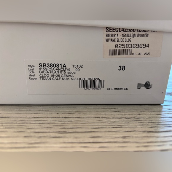 See By Chloé Viviane Buckled LeatherSlide Clog In Light Brown Size 38/7.5 - Picture 12 of 12